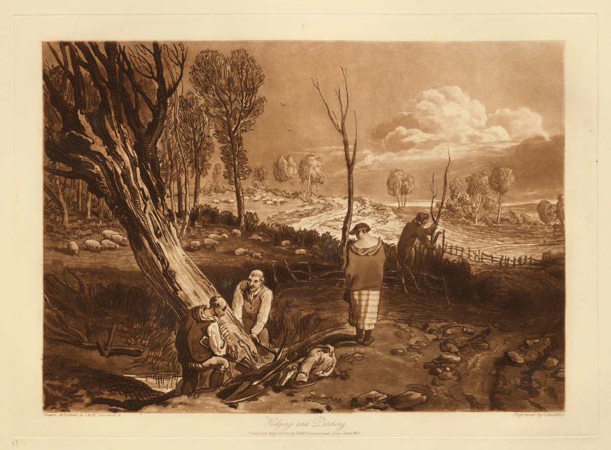 Hekker og grøfter av Joseph Mallord William Turner