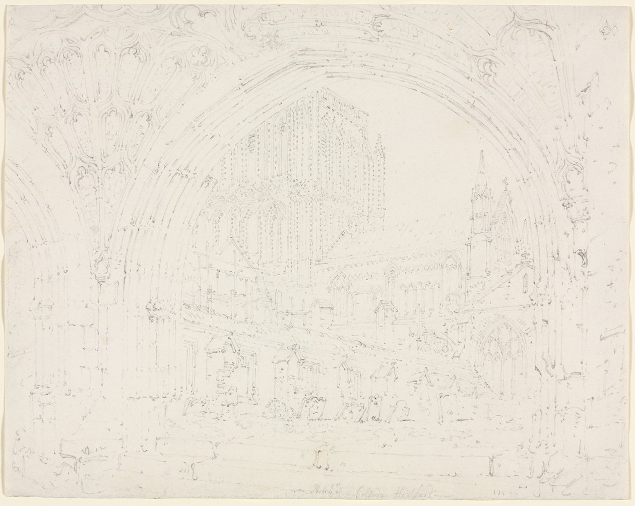 Hereford katedral av Joseph Mallord William Turner