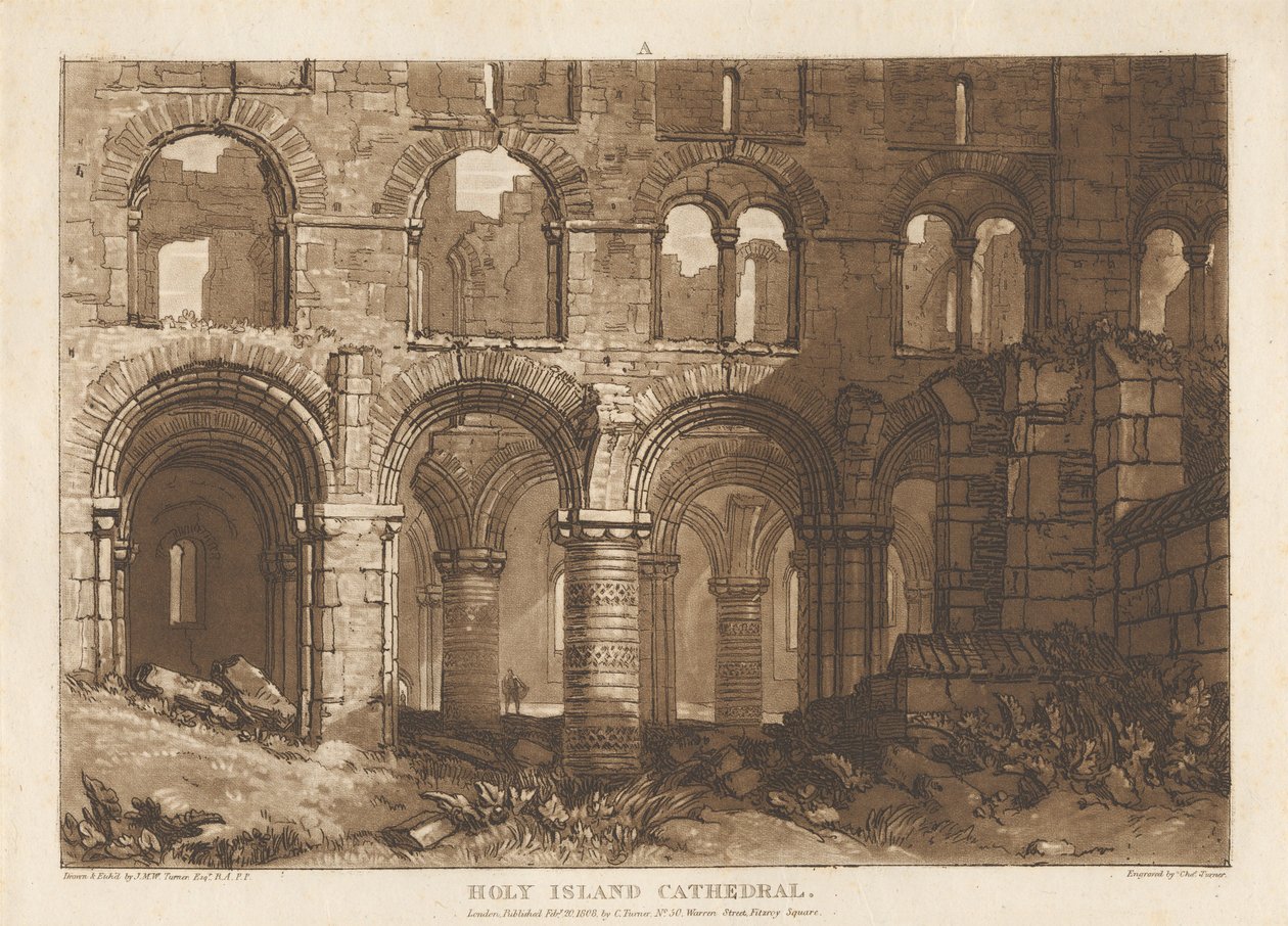 Holy Island-katedralen av Joseph Mallord William Turner