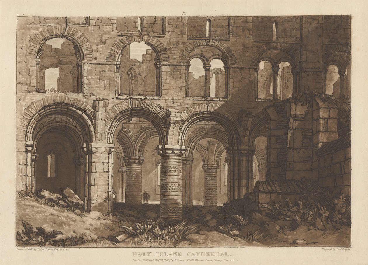 Holy Island-katedralen av Joseph Mallord William Turner