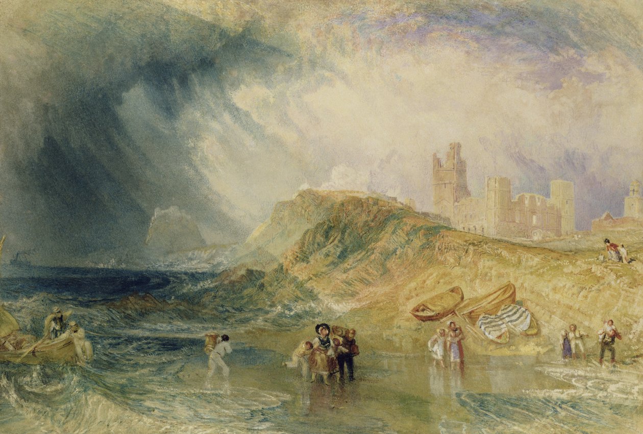 Holy Island, Northumberland, ca. 1820 av Joseph Mallord William Turner