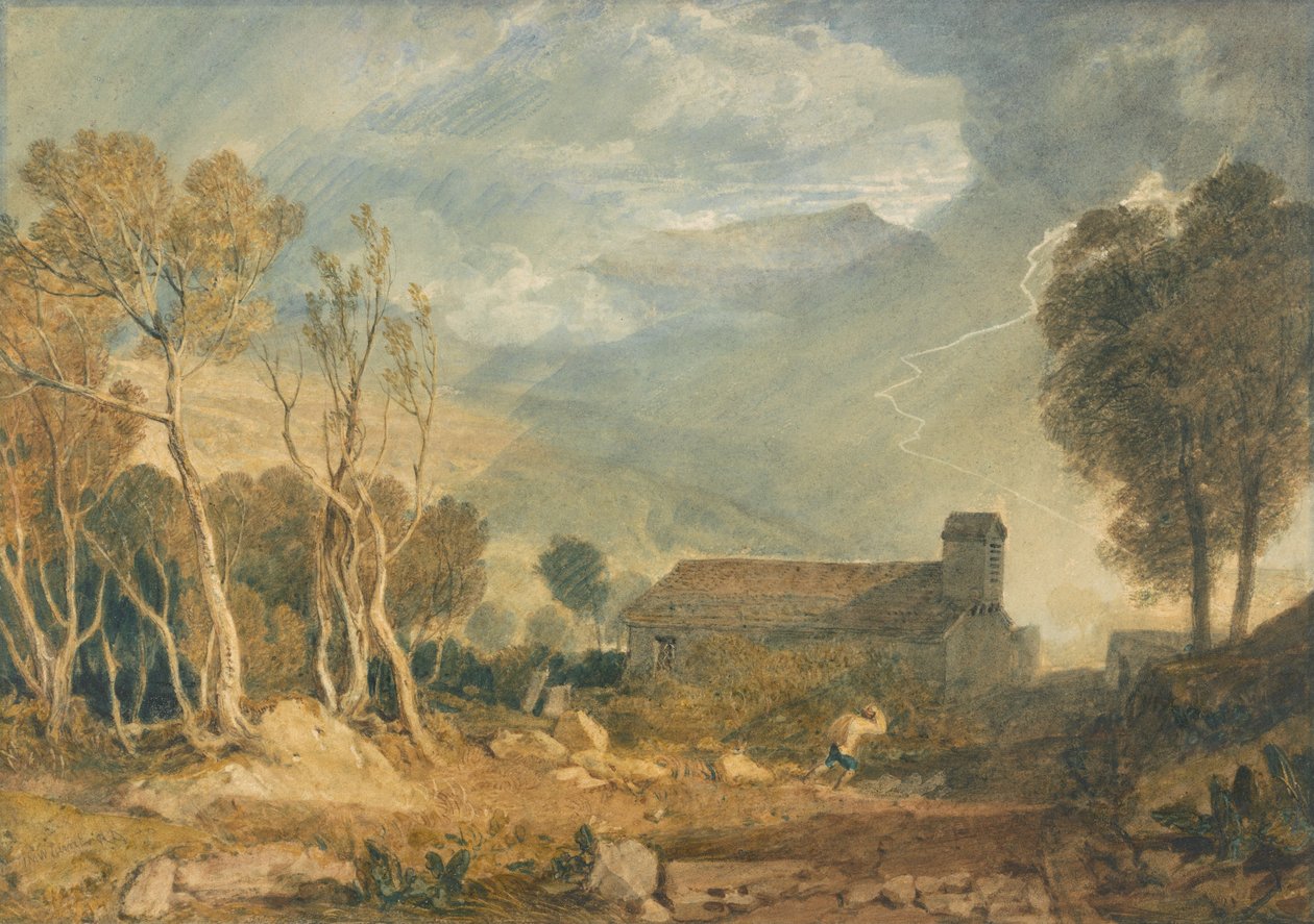Ingleborough fra Chapel-Le-Dale av Joseph Mallord William Turner