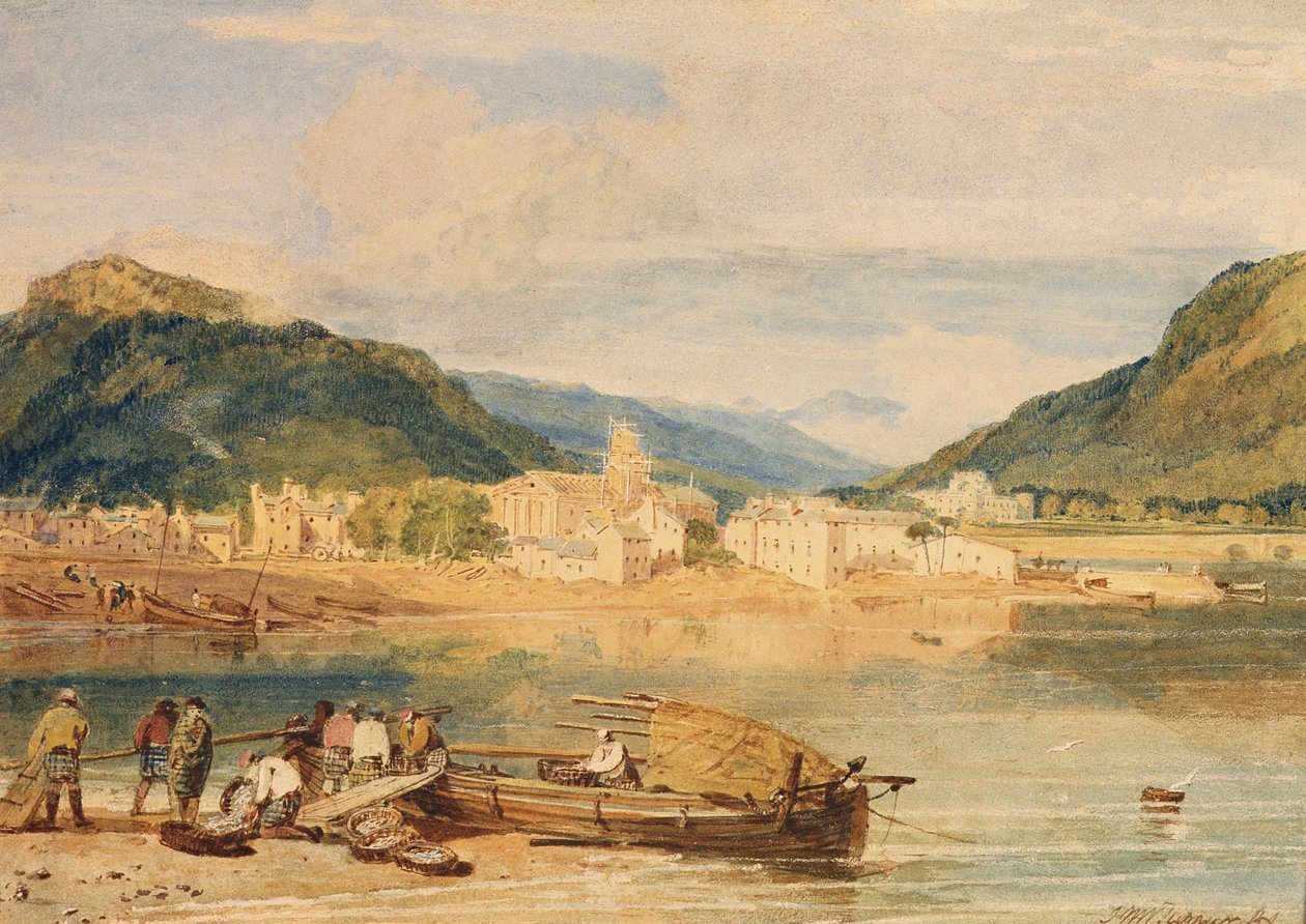 Inverary, Loch Fyne, Argyllshire, ca. 1802 (akvarell på papir) av Joseph Mallord William Turner