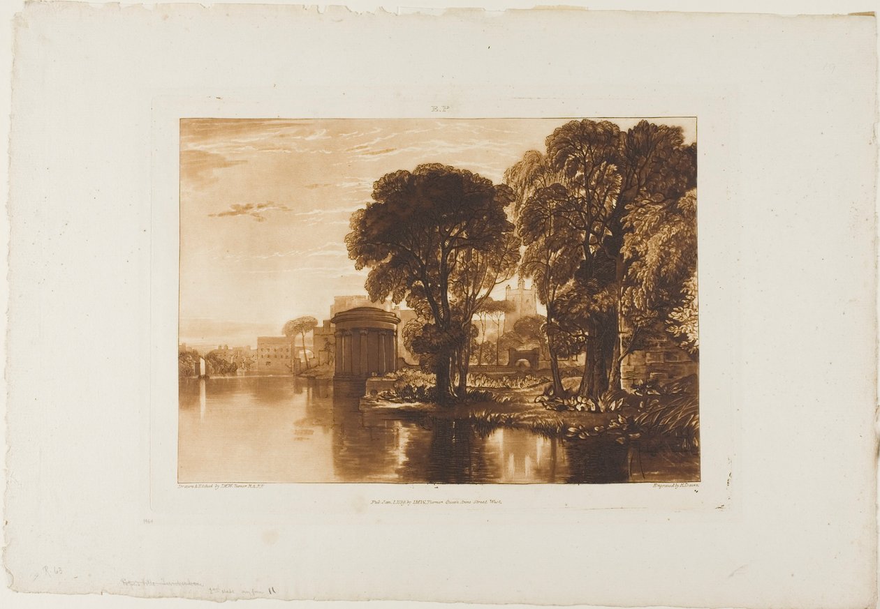 Isleworth, plate 63 fra Liber Studiorum av Joseph Mallord William Turner