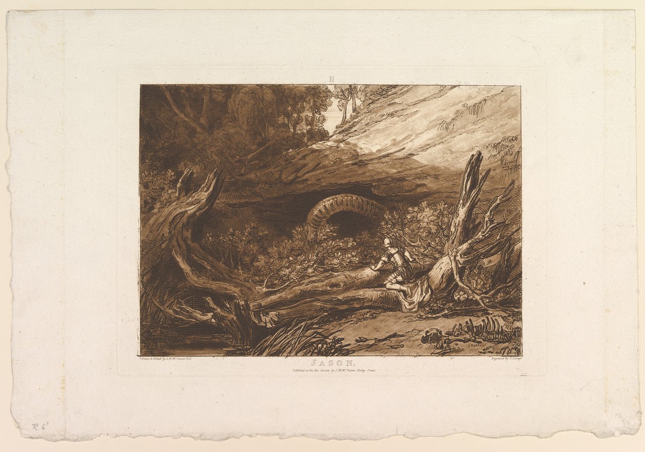 Jason Book of Studies, del I, plate 6, 11. juni 1807 av Joseph Mallord William Turner