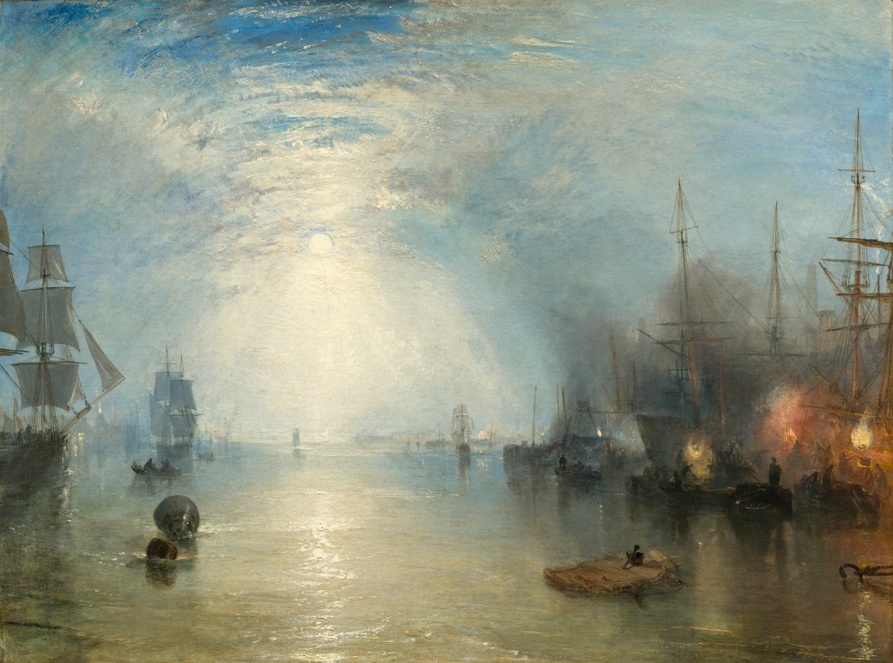 Keelmen heaving in Coals by Moonlight av Joseph Mallord William Turner