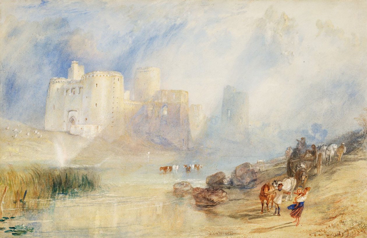 Kidwelly Castle, Carmarthenshire (akvarell) av Joseph Mallord William Turner