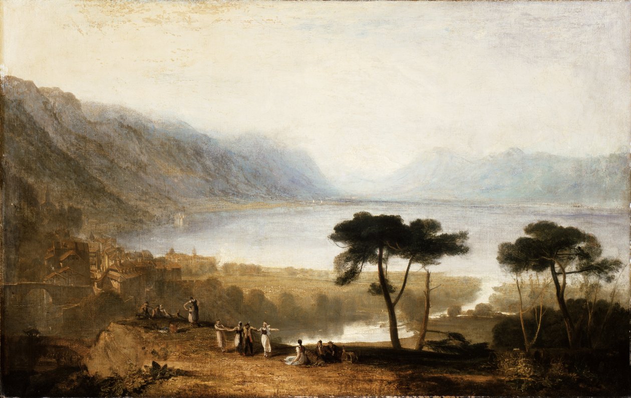 Genèvesjøen fra Montreux av Joseph Mallord William Turner