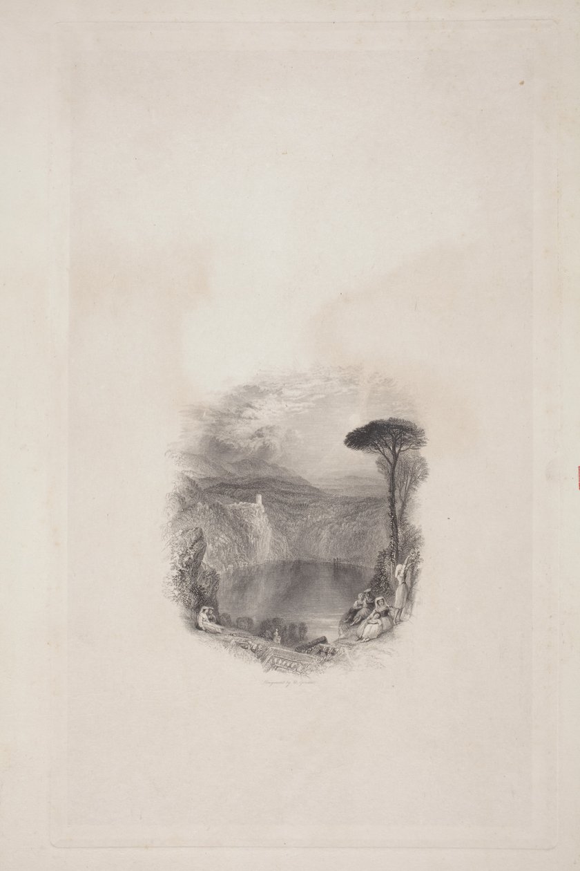 Lake of Nemi (Broadleys dikt) av Joseph Mallord William Turner