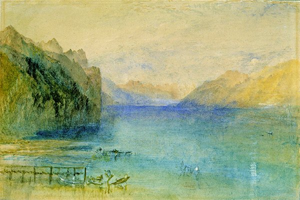 Lausanne (akvarell på papir) av Joseph Mallord William Turner