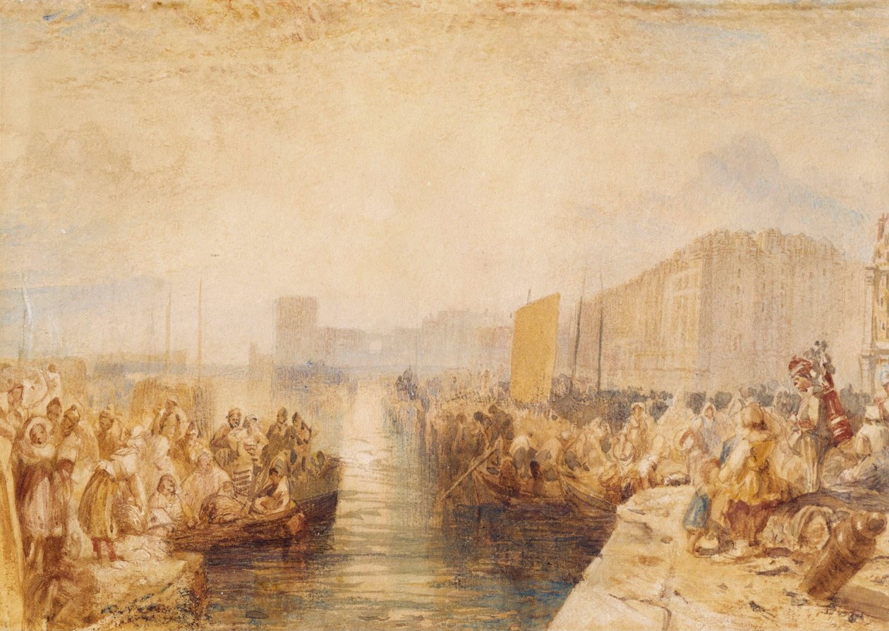 Le Havre: solnedgang av Joseph Mallord William Turner