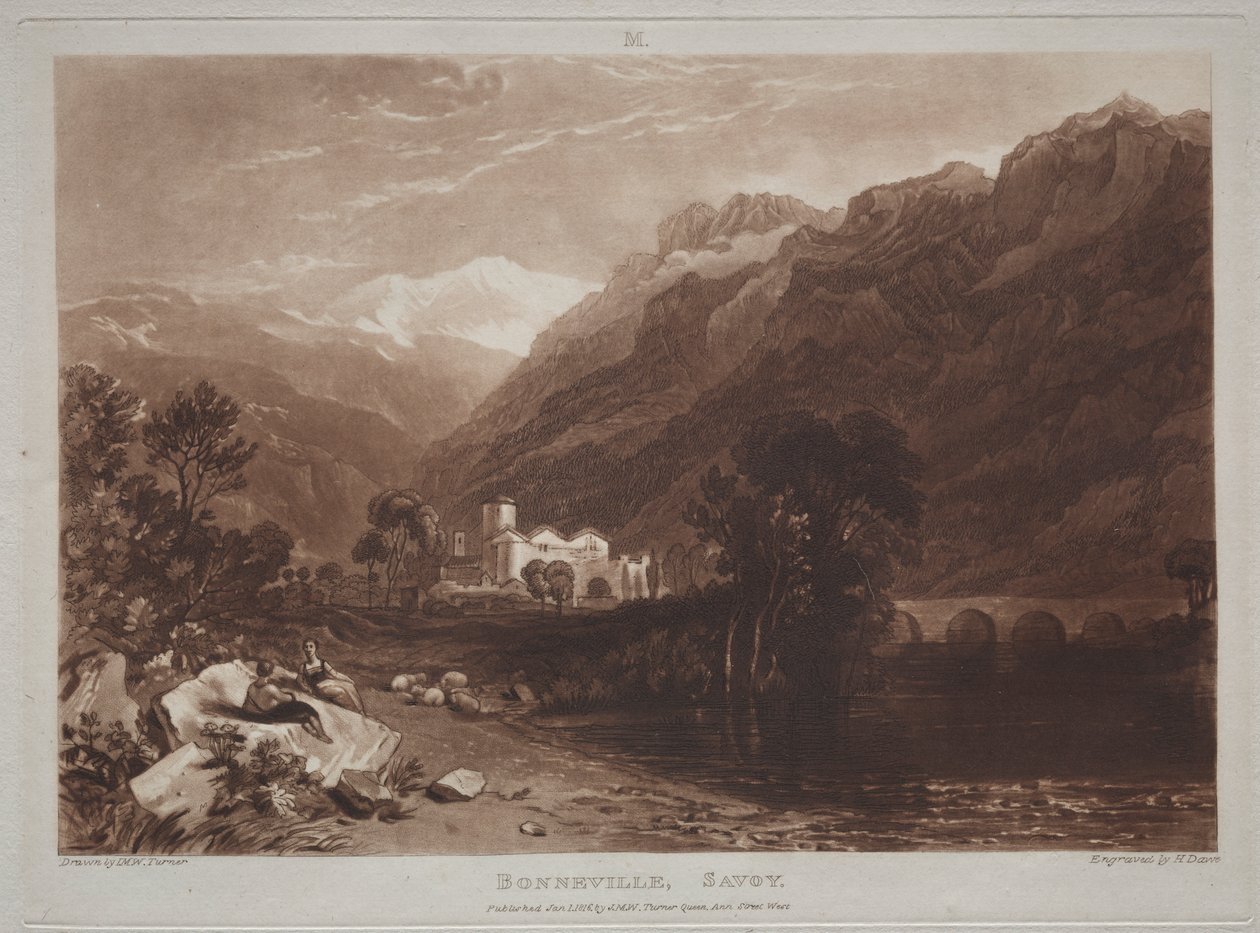 Studiebok: Bonneville, Savoy av Joseph Mallord William Turner
