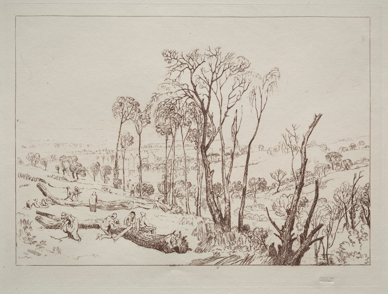 Studiebok: Crowhurst, Sussex. av Joseph Mallord William Turner