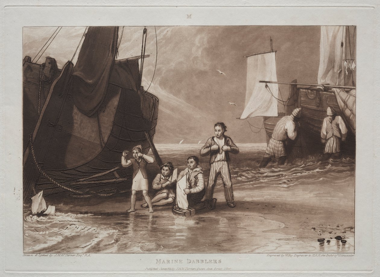 Studiebok: Marine Dabblers av Joseph Mallord William Turner