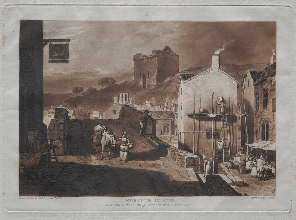 Studiebok: Morpeth North av Joseph Mallord William Turner
