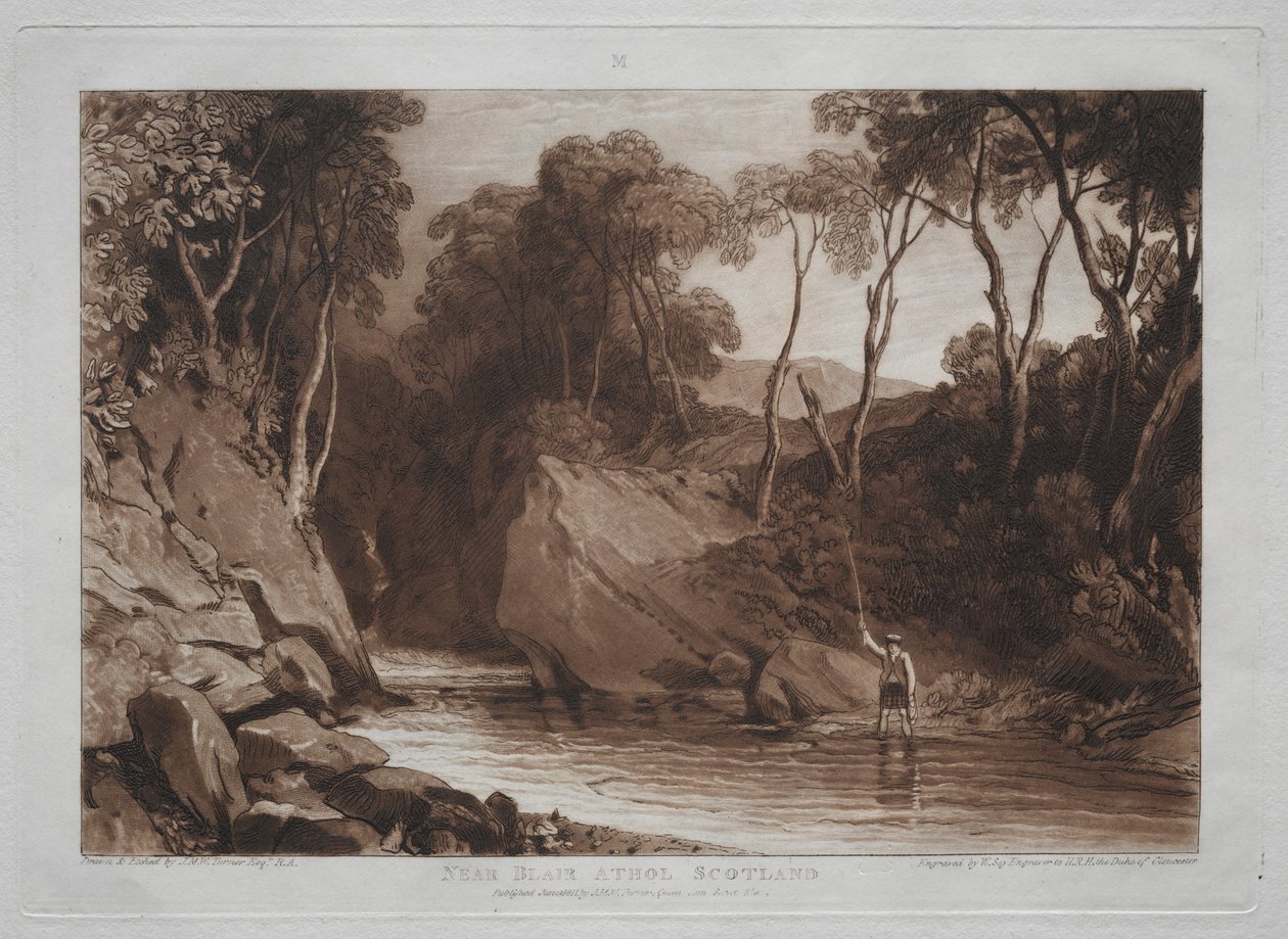 Studiebok: Nær Blain Athol, Skottland av Joseph Mallord William Turner