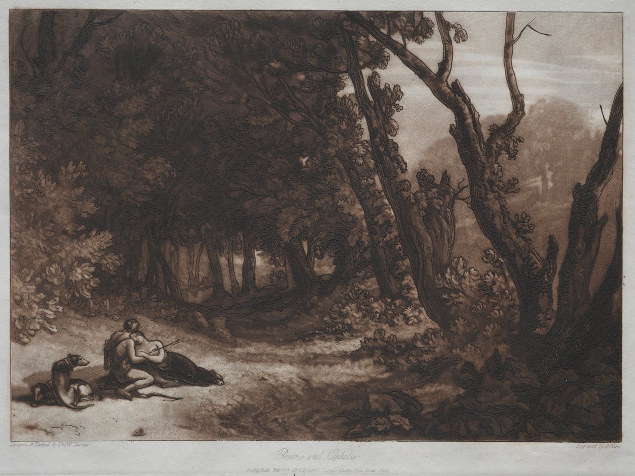 Liber Studiorum: Procris og Cephalus av Joseph Mallord William Turner
