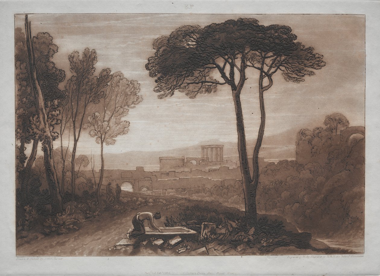 Studiebok: Scene på landsbygda av Joseph Mallord William Turner