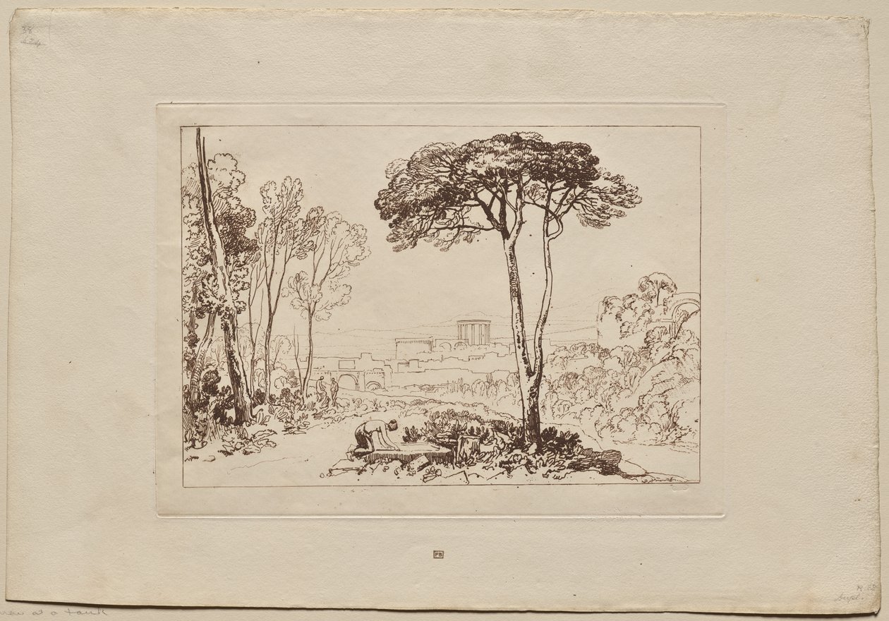 Studiebok: Scene på landsbygda av Joseph Mallord William Turner