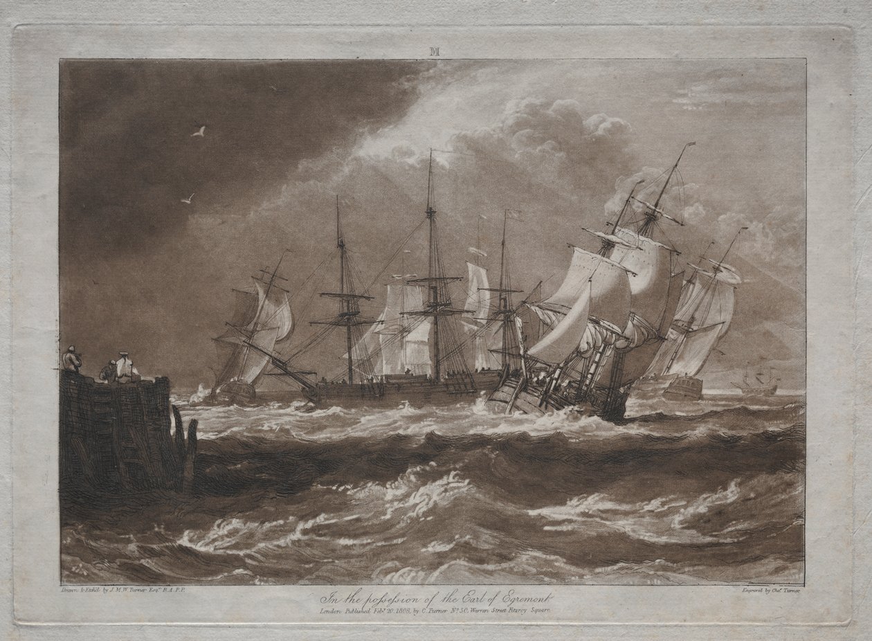 Liber Studiorum: Ships in a Breeze av Joseph Mallord William Turner