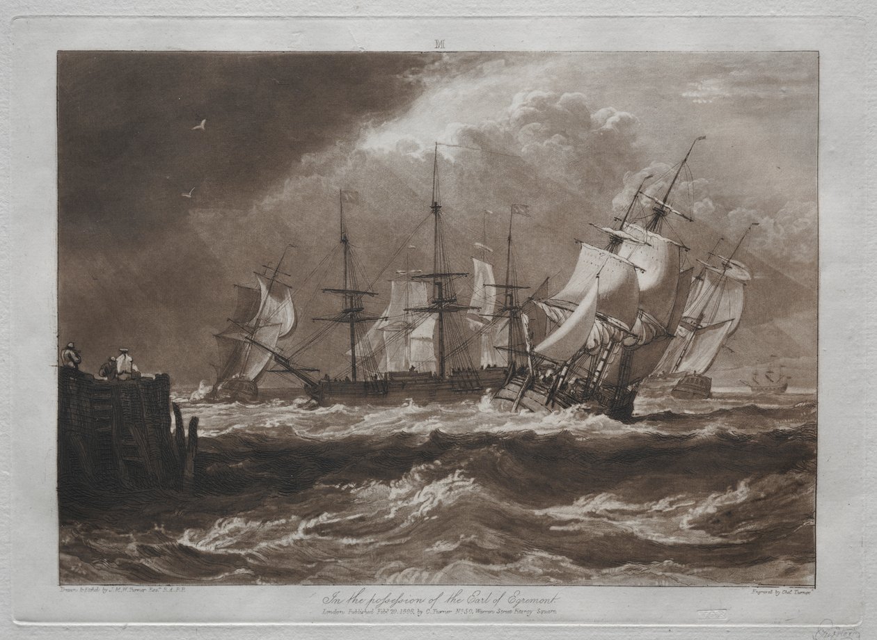 Studiebok: Ships in a Breeze av Joseph Mallord William Turner