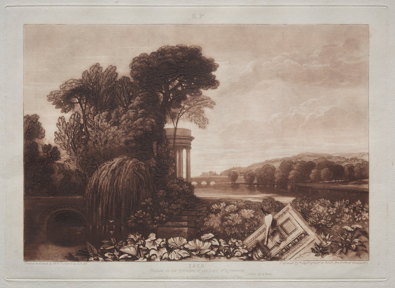 Studiebok: Temple of Isis av Joseph Mallord William Turner
