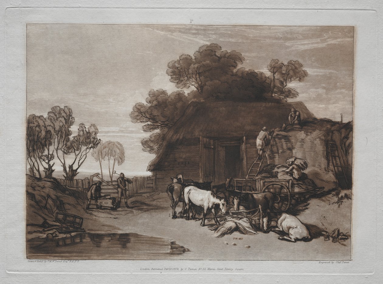Studiebok: Halmgården av Joseph Mallord William Turner