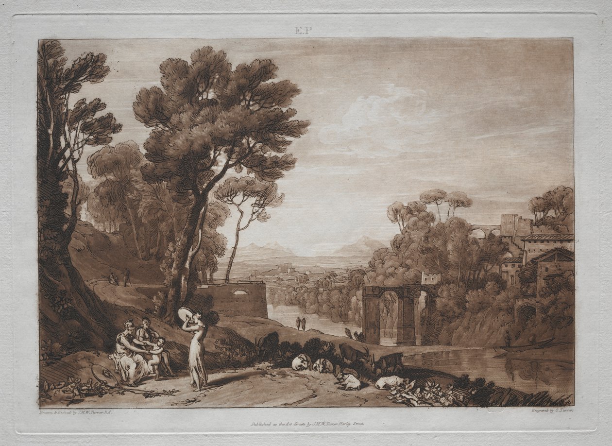 Liber Studiorum: Kvinnen og tamburinen av Joseph Mallord William Turner