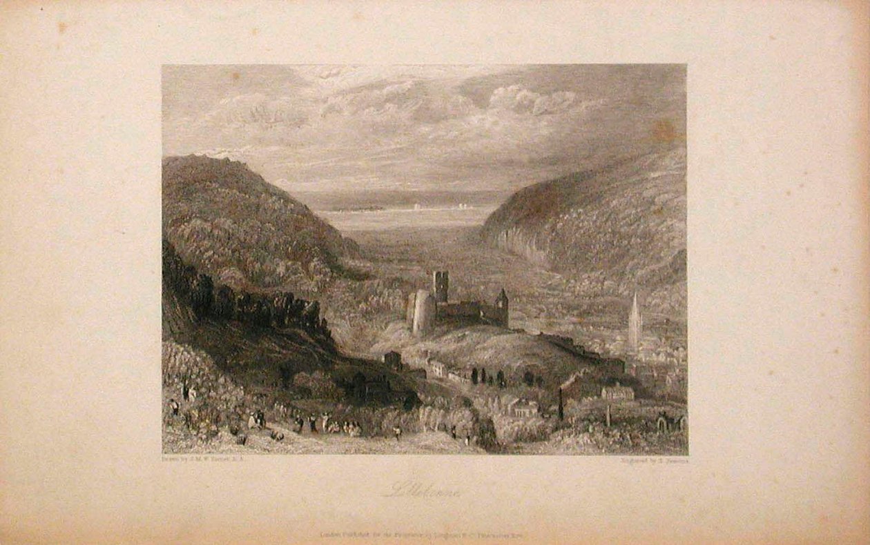 Lillebonne, slott og tårn av Joseph Mallord William Turner
