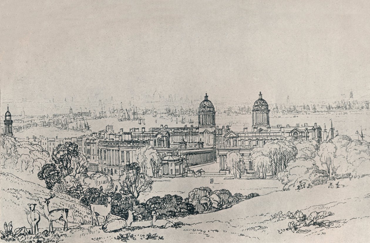 London fra Greenwich Park, c1809, 1923 av Joseph Mallord William Turner