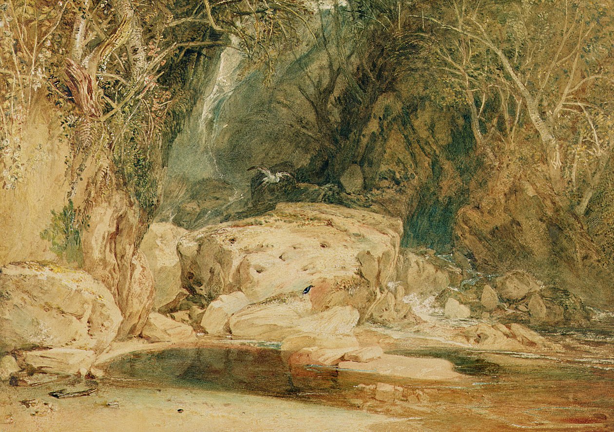 Lonely Dell, Wharfedale, ca. 1818 (akvarell på papir) av Joseph Mallord William Turner