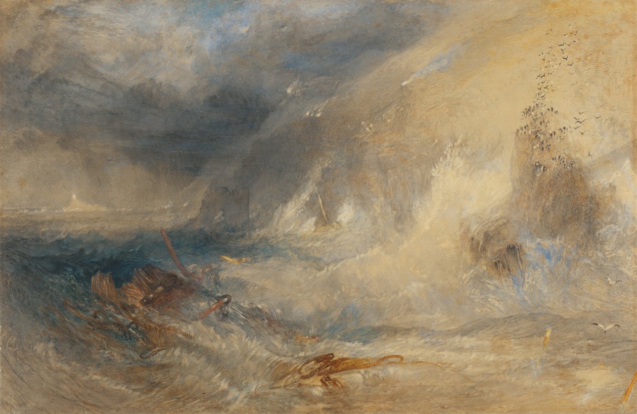 Longships Lighthouse, Lands End, ca. 1834-35 (akvarell og gouache) av Joseph Mallord William Turner