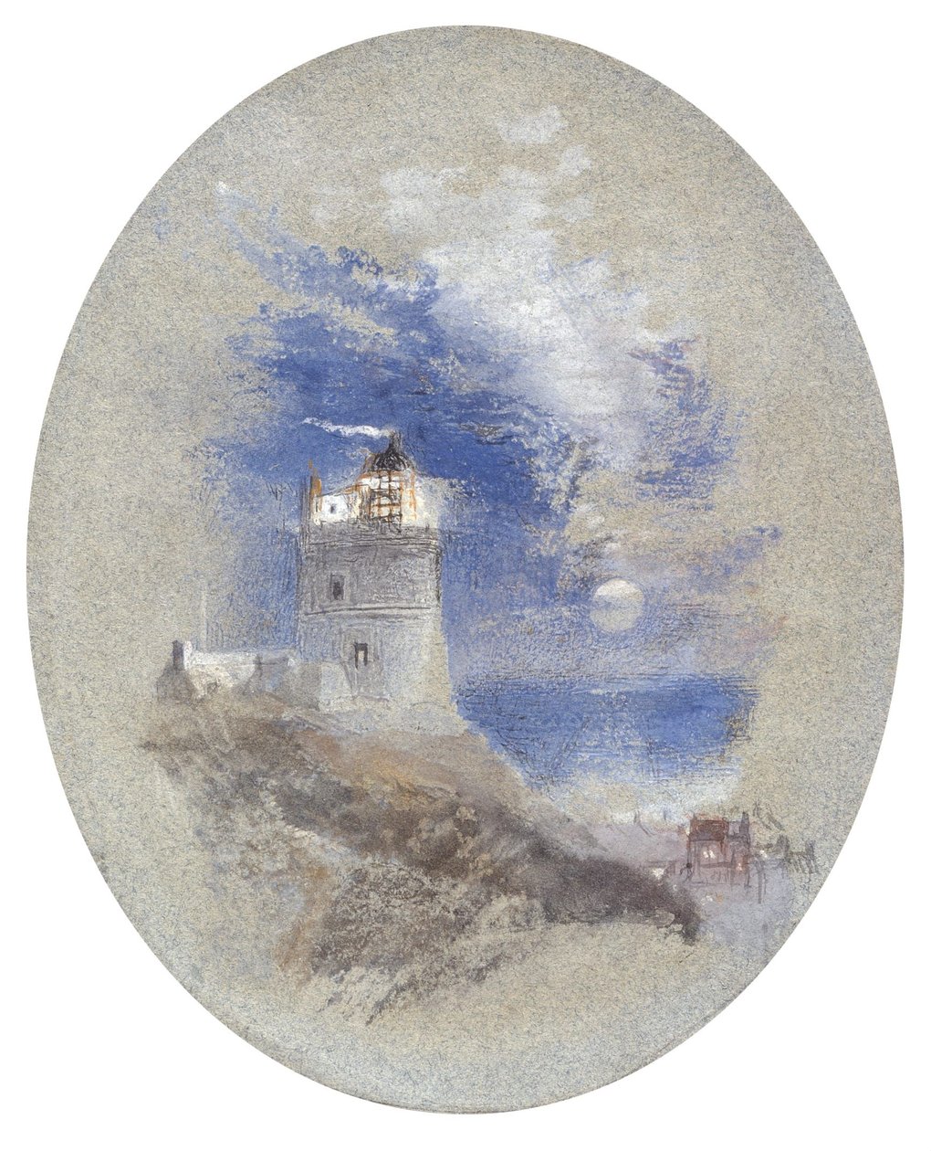 Lowestoft fyr av Joseph Mallord William Turner