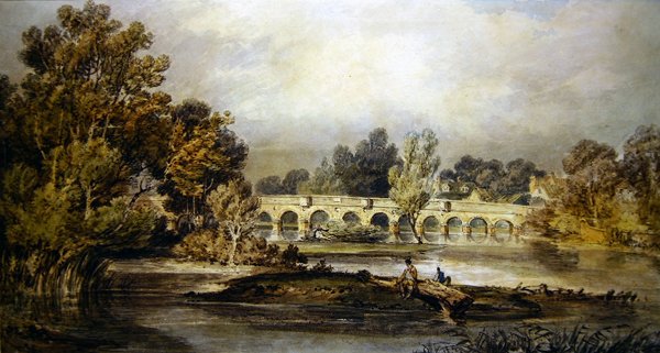 Maidenhead Bridge (akvarell på papir) av Joseph Mallord William Turner