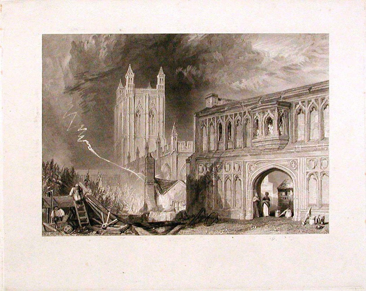 Malvern Abbey og porten av Joseph Mallord William Turner