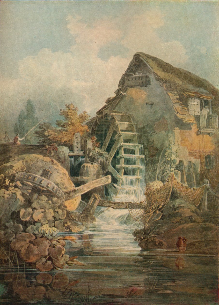 Marford Mill, Debighshir, C17 av Joseph Mallord William Turner