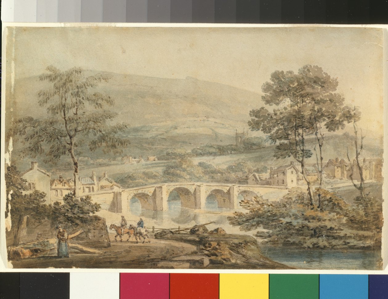Matlock (akvarell over blyant på hvitt papir) av Joseph Mallord William Turner