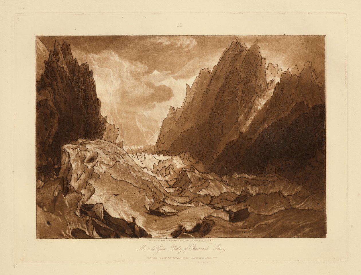 Mer de Glace av Joseph Mallord William Turner