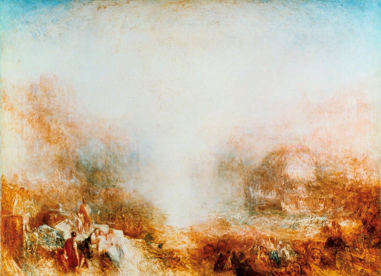 Mercury Sendt til Admonish Aeneas, 1850 av Joseph Mallord William Turner