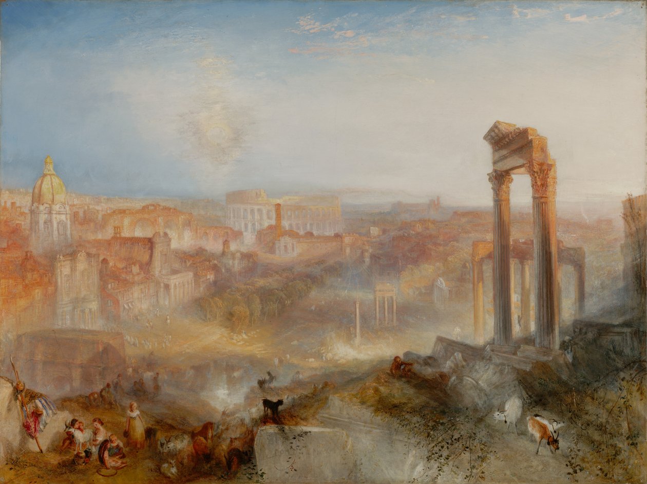 Det moderne Roma - Campo Vaccino av Joseph Mallord William Turner