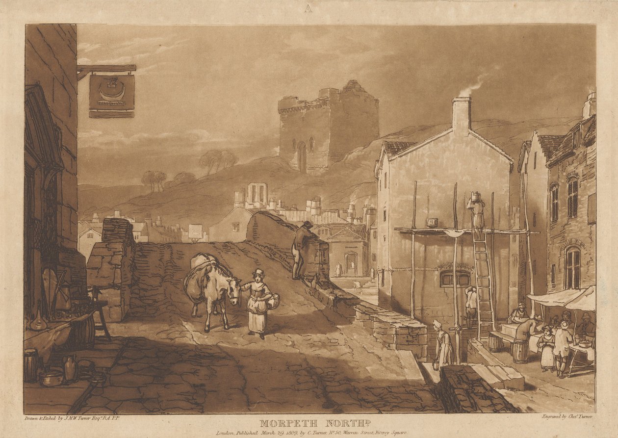 Morpeth, Northumberland av Joseph Mallord William Turner