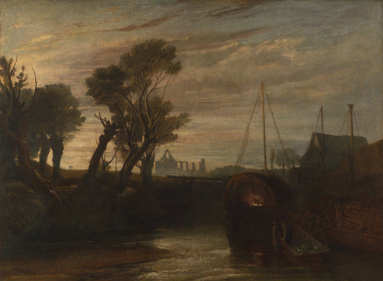 Newark Abbey av Joseph Mallord William Turner