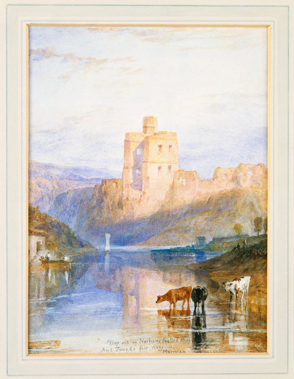 Norham Castle: En illustrasjon til Marmion av Sir Walter Scott, 1818 av Joseph Mallord William Turner