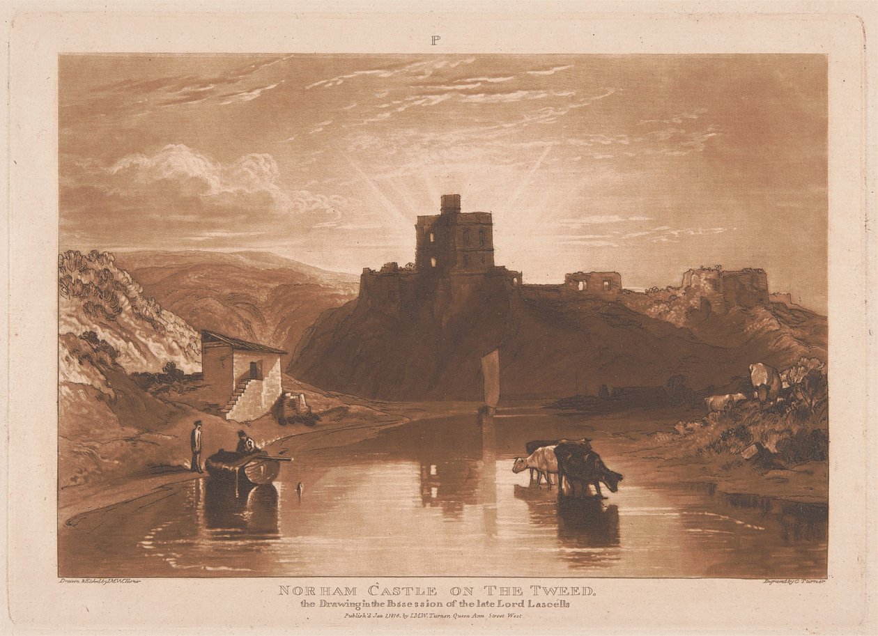 Norham Castle ved Tweed av Joseph Mallord William Turner