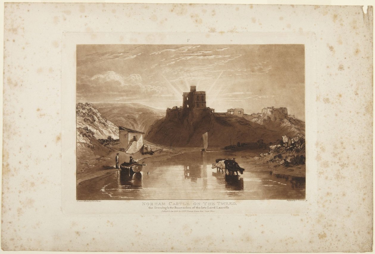 Norham Castle ved Tweed av Joseph Mallord William Turner