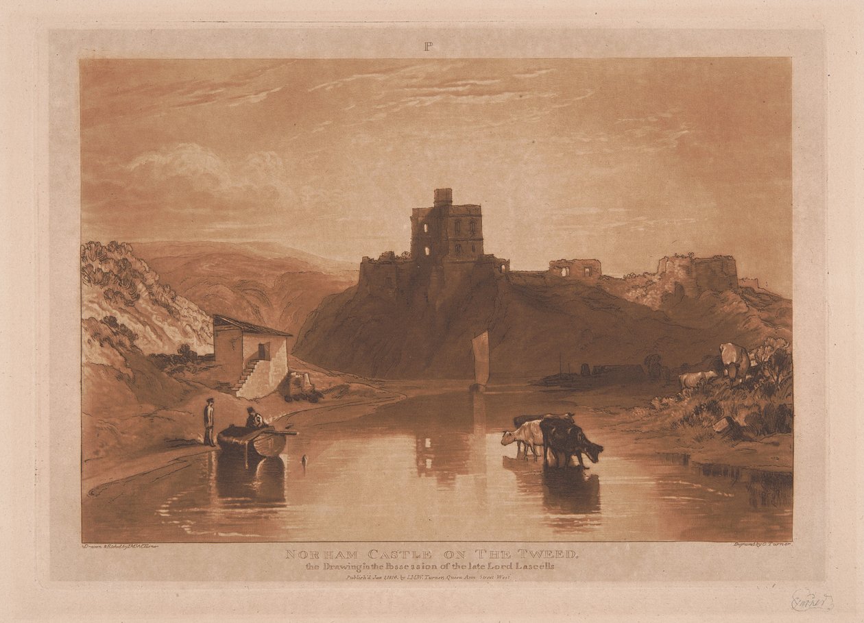 Norham Castle ved Tweed av Joseph Mallord William Turner