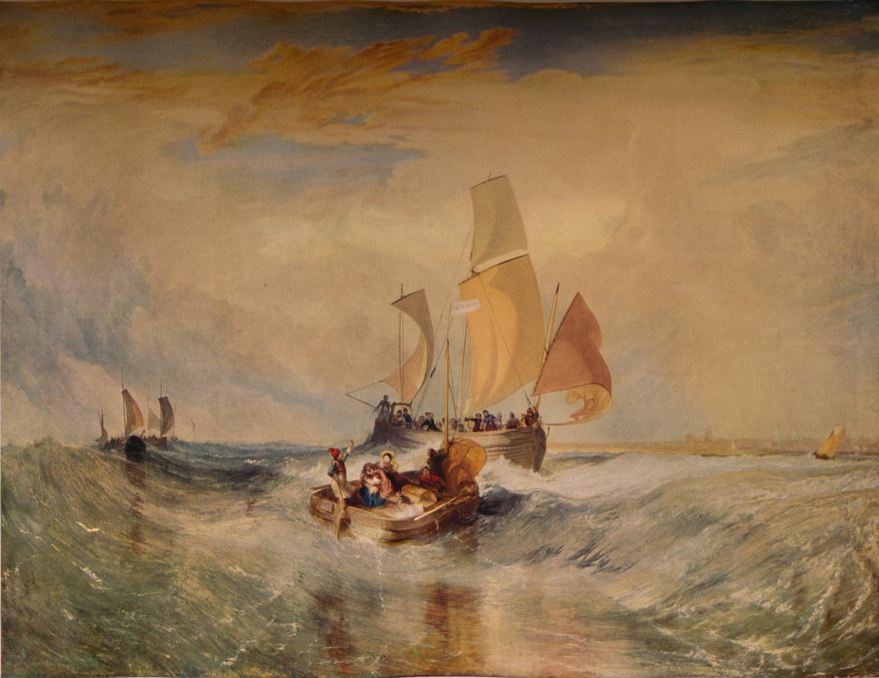 Nå for Painter Rope Passengers Going on Board, 1827, 1938 av Joseph Mallord William Turner