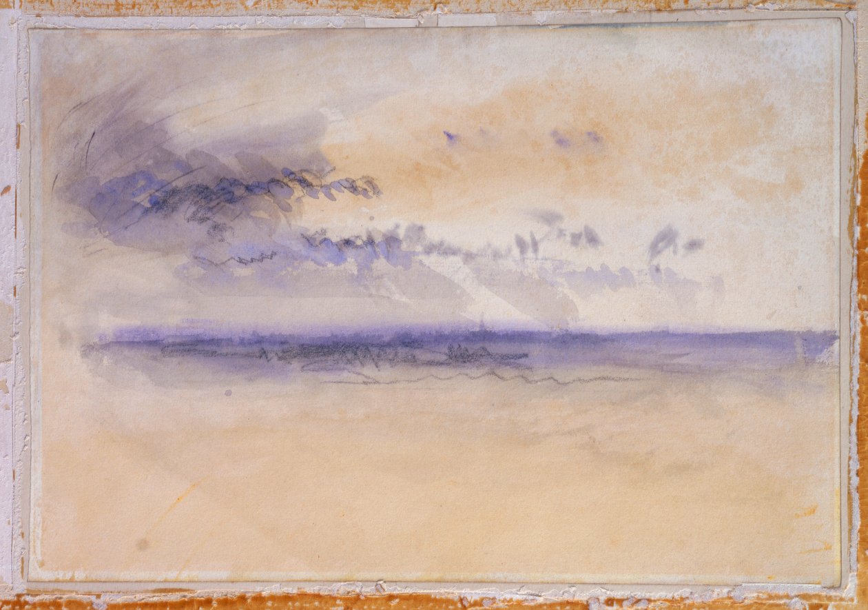 Utenfor kysten: Havlandskap og skyer av Joseph Mallord William Turner
