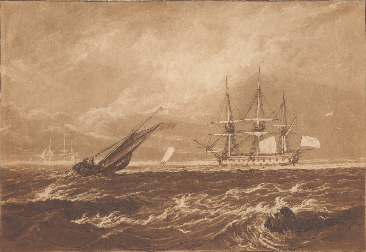 Originalskisse til et bilde for W. Leader, Esq. av Joseph Mallord William Turner