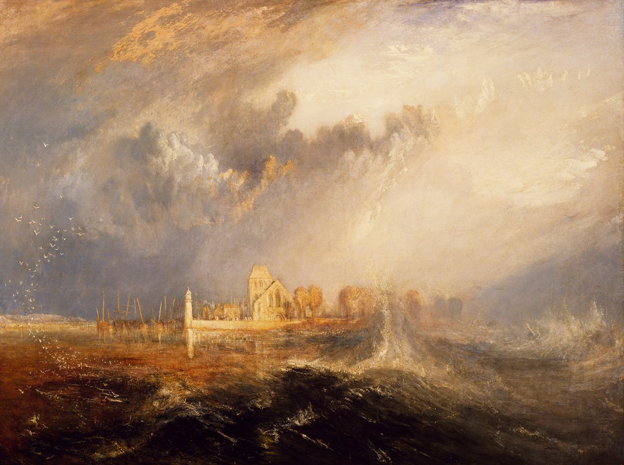 Quillebeuf, Seinen munning av Joseph Mallord William Turner